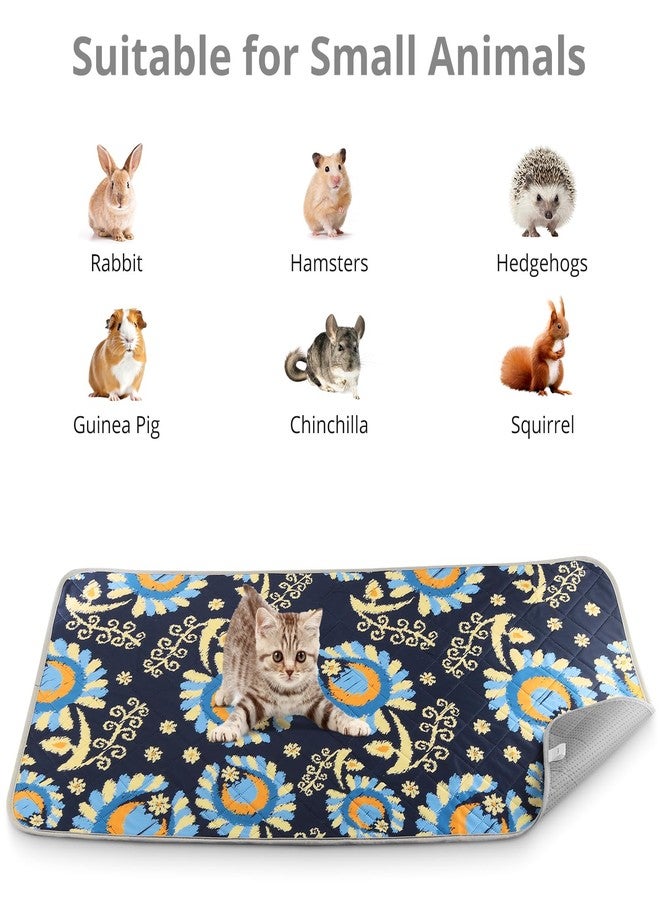 Tanice Guinea Pig Cage Liner, 2 Pack Guinea Pig Mats, Reusable Rabbit Cage Liner, Washable Guinea Pig Pee Pads for Small Animals 48" X 24" - Image 3